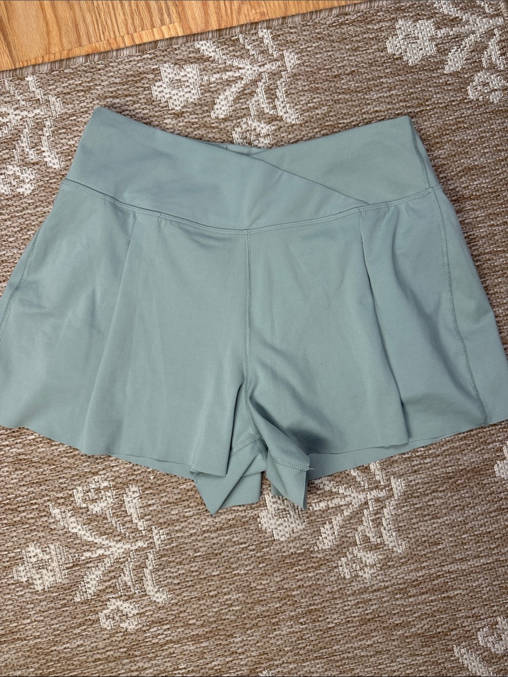 Yogalicious Women’s Sage Green Athletic Skort Shorts